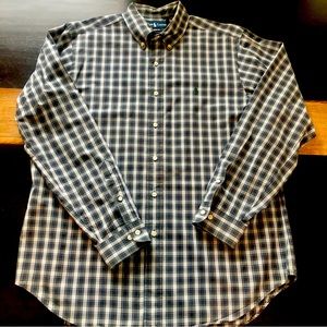 Polo by Ralph Lauren plaid shirt is finished with signature embroidered Pony.